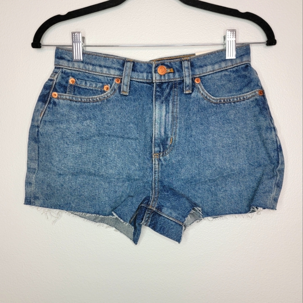 Pink Short Blue Jeans Denim Pants size 25 XtraSmall Woman Summer Beach